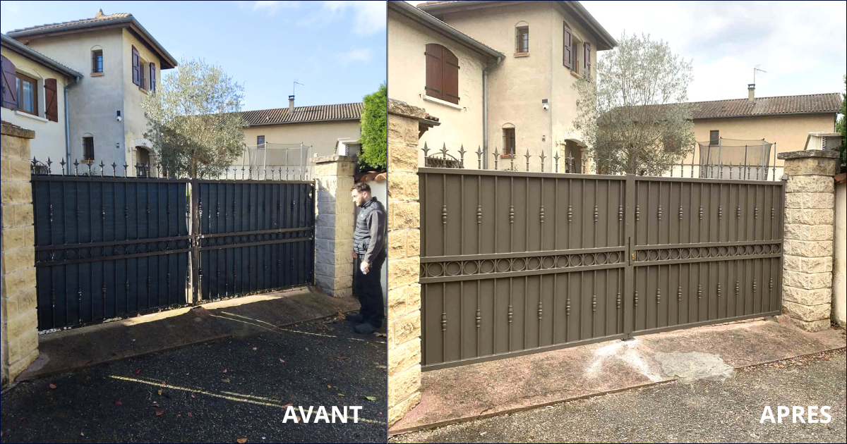 Restauration portail fer